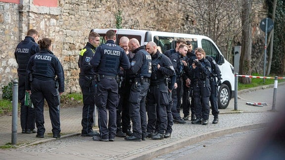 Polizeieinsatz Anger Erfurt