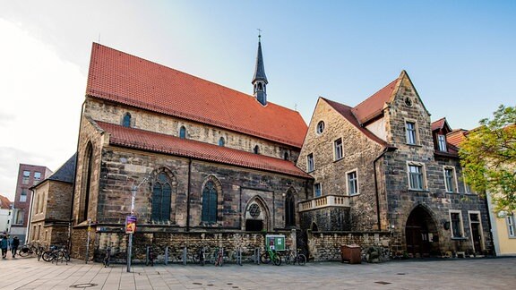 Ursulinenkloster Erfurt aus der Froschperspektive