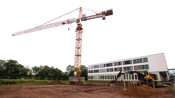 Baugelände im Kindermedienzentrum Erfurt