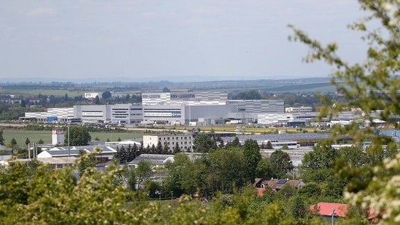 Erfurt, Blick auf KNV Zeitfracht GmbH