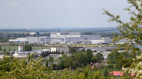 Erfurt, Blick auf KNV Zeitfracht GmbH