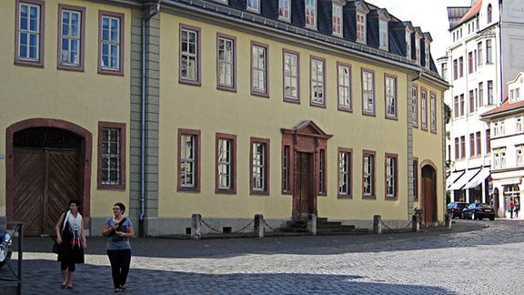 Das Goethe-Wohnhaus am Frauenplan in Weimar.