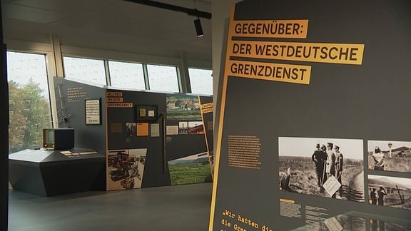 Foto- und Texttafeln aus dem Grenzmuseum