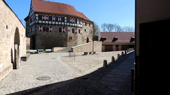 Innenhof Burg Scharfenstein im Eichsfeld