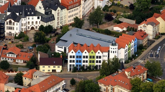 Luftbild der katholischen Bergschule Heiligenstadt.