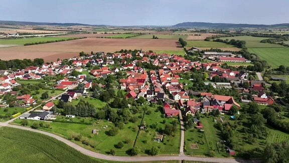 Drohnensicht auf Windehausen