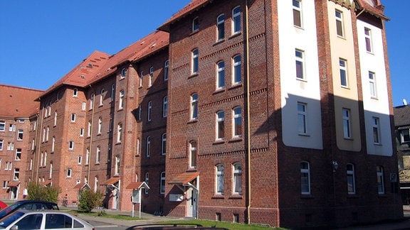 Ein Wohnblock der WBG Südharz in der Bochumer Straße in Nordhausen