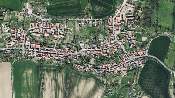 Luftbildaufnahme von Rettgenstedt