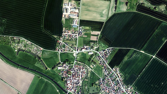 Luftbildaufnahme von Schönewerda