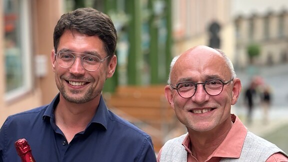 OB André Neumann mit Landrat Uwe Melzer