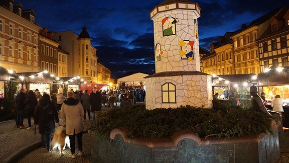 Der Weihnachtsmarkt in Schmölln.