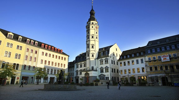 Marktplatz und Rathaus von Gera