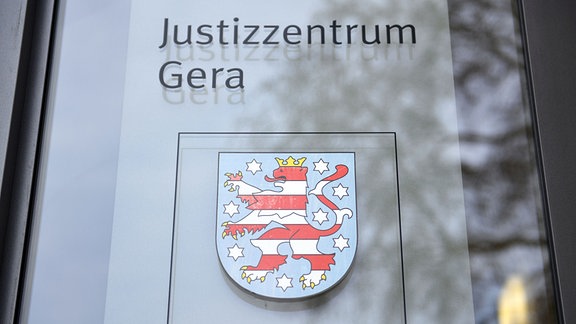 Der Eingang zur Staatsanwaltschaft im Justizzentrum Gera.
