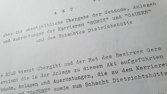 Deutsche Version des Dokuments AKT zu den Ortschaften, die vom Wismut-Bergbau betroffen sind