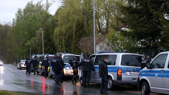 Einsatz der Polizei in Auma-Weidatal im Landkreis Greiz