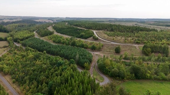 Ein Feld von oben.