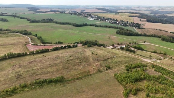 Ein Feld von oben.