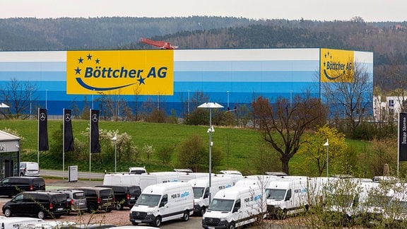 Büromarkt Böttcher AG, Logistikhalle in Jena Neulobeda