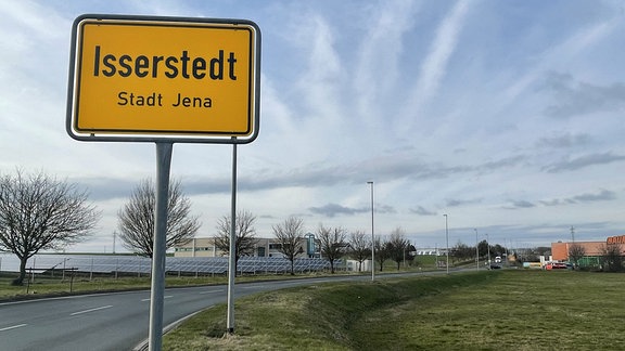 Das Ortseingangsschild des Jenaer Ortsteils Isserstedt