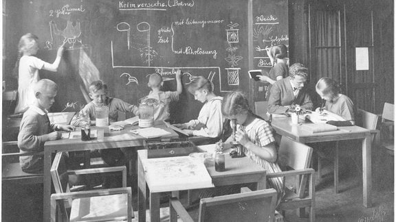 Historische Bilder der ersten Jenaplan-Schule in Deutschland