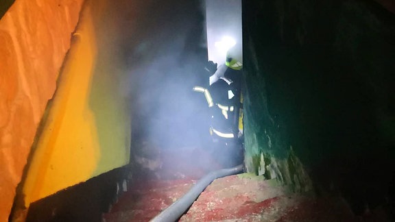 In einem Swingerclub in Neumühle im Saale-Orla-Kreis ist ein Brand ausgebrochen