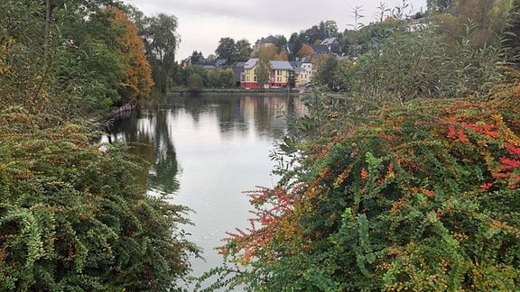 Ein See in Bad Lobenstein.