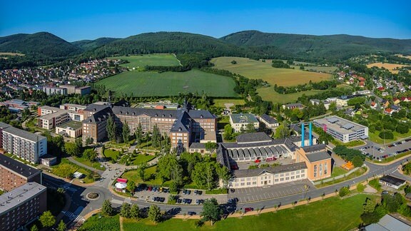 Thüringen Kliniken Standort Saalfeld aus der Vogelperspektive