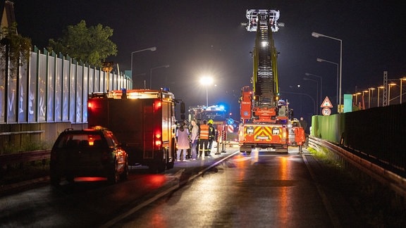 Feuerwehr bei einer Unfallstelle