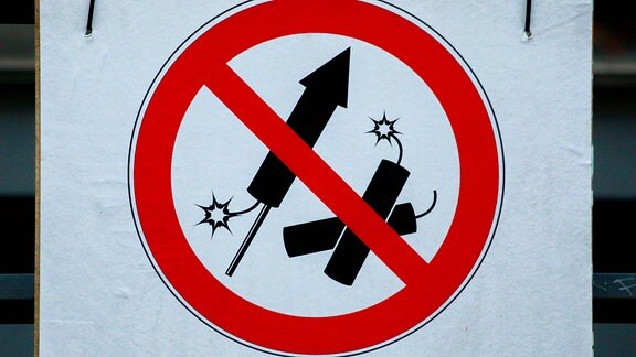 Schild für Feuerwerksverbot
