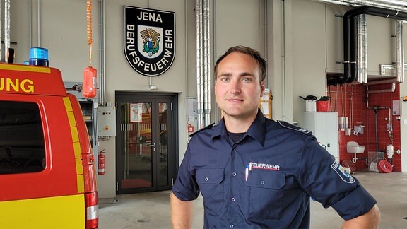 Frank Liebermann von der Berufsfeuerwehr Jena