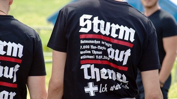 Ein T-Shirt mit der Aufschrift: Sturm auf Themar