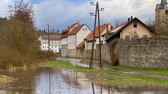 Hochwasser bei Themar