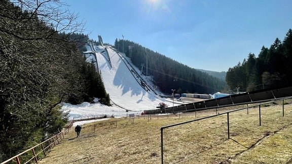 Oberhofer Skisprungschanze am Kanzlergrund
