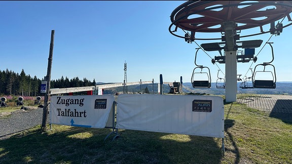 Bergstation der Liftanlage in der Skiarena Silbersattel