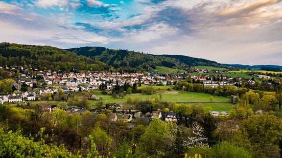 Blick auf die Stadt Sonneberg