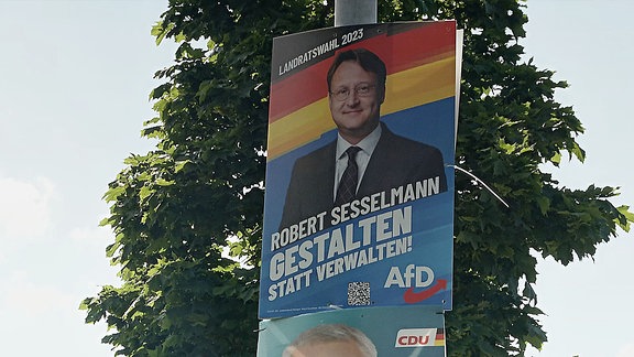 Wahlplakat von Robert Sesselmann