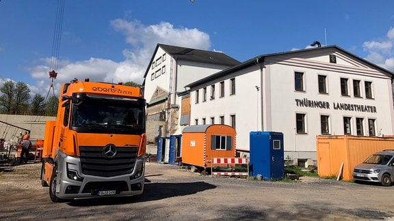 Bauarbeiten am Theater Rudolstadt