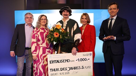 Thüringer des Jahres 2023 Preisverleihung: Der dritte Platz geht an Stephan Herwig aus Steinbach Hallenberg.