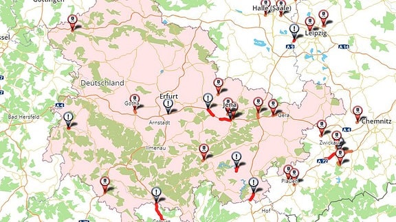 Thüringer Autobahnen: Bauarbeiten Und Beeinträchtigungen | MDR.DE