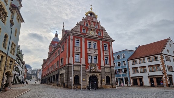 Das Rathaus der Stadt Gotha auf dem Hauptmarkt