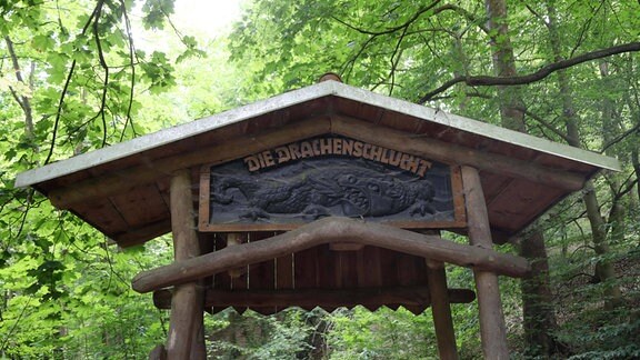 Eingang zur Drachenschlucht bei Eisenach