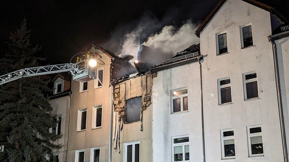 Eisenach - Brand in einem  Wohnhaus