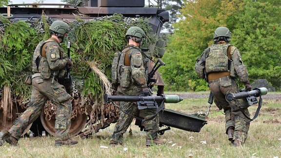 Schützenpanzer Marder während einer Vorführung der Bundeswehr