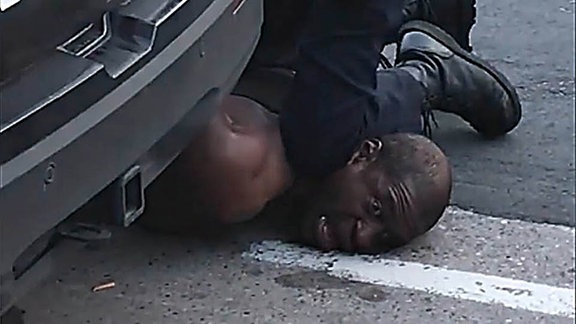 May 27, 2020, Minneapolis, Minnesota, USA: A screen grab from a video posted on social media site Facebook shows a white Minneapolis Police Department officer kneeling on George Floyd s neck as Floyd says, I can t breathe.