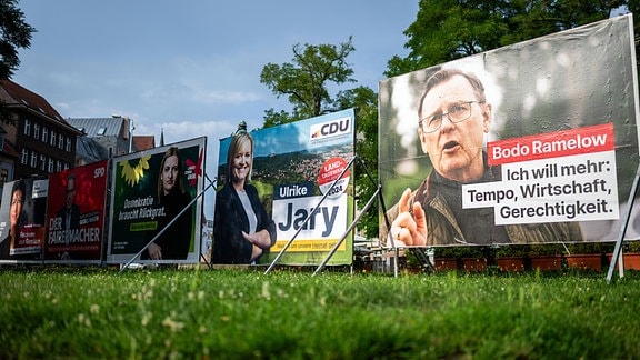 Wahlplakate in Eisenach