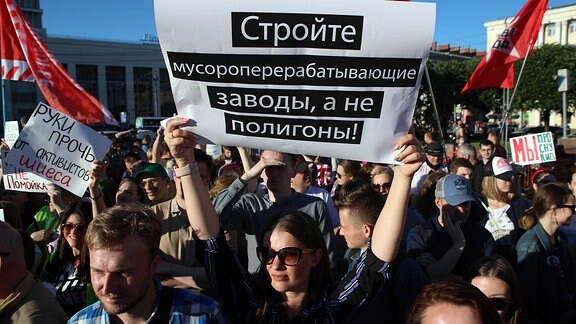 Russland Umwelt Proteste