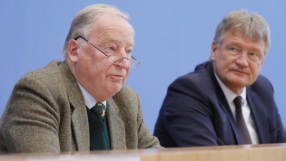 Dr. Alexander Gauland und Prof. Dr. Jörg Meuthen
