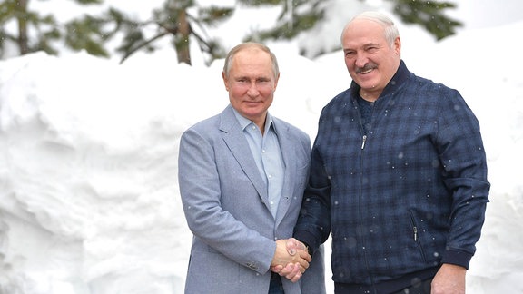 Puitin und Lukaschenko