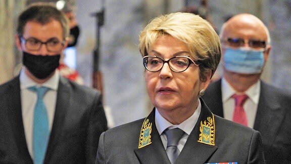 Die russische Botschafterin Eleonora Mitrofanova