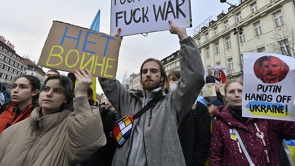 Demonstration in Prag